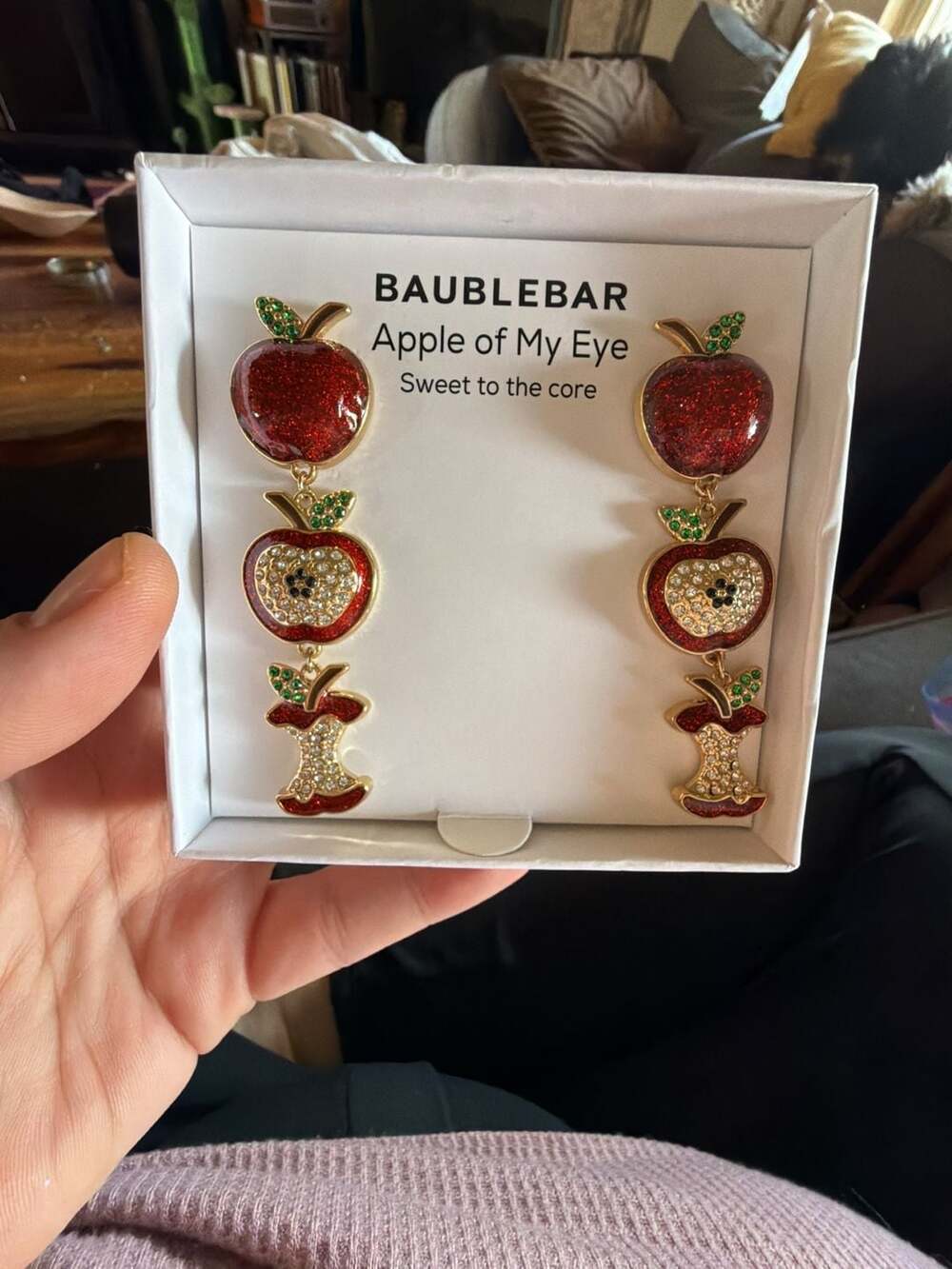 Baublebar Apple of My Eye Sweet to the Core Triple Apple Drop Earrings